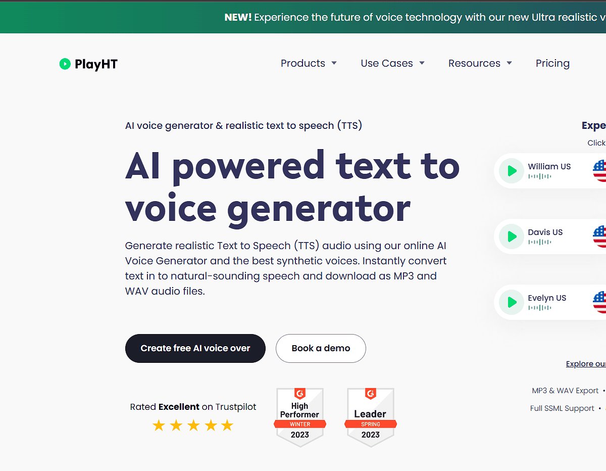 playHT playHT Text To Speech Software